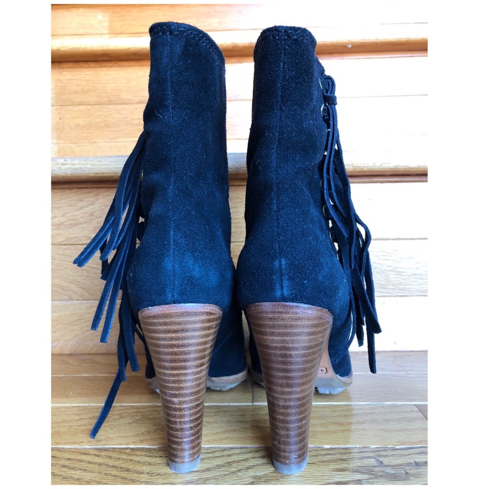 NEW 5 COACH Heel Short Boots Booties Suede - Picture 6 of 8
